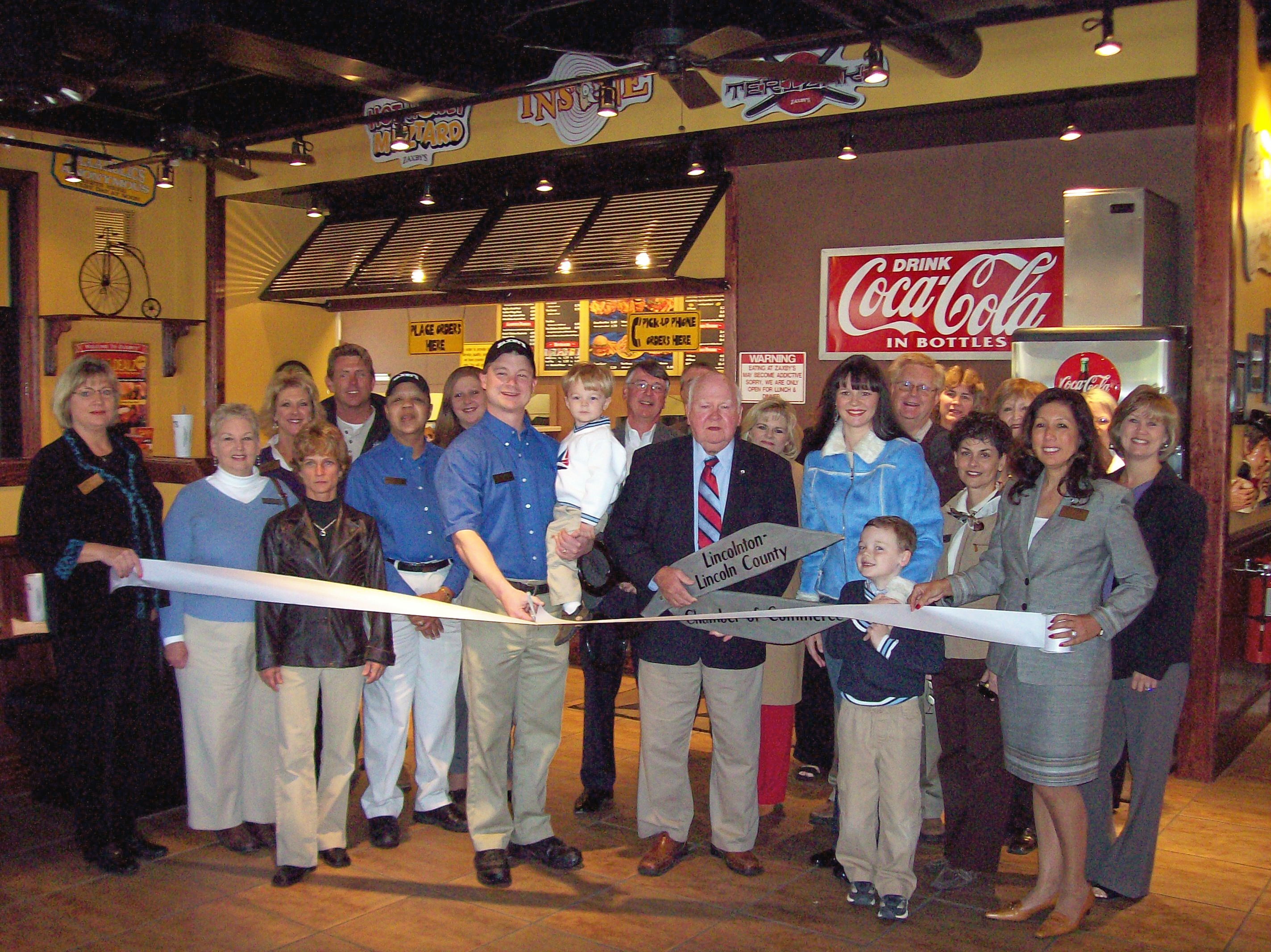 Ribbon cutting for a local diner